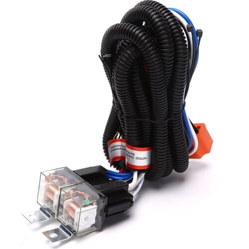 H4 Headlight 7 Inch Relay Wiring Relay Harness 2 Car Light Bulb Socket Plug For Car Auto Headlight Accessories Dropshipping