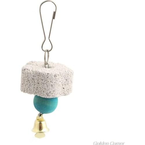 Parrot Mouth Grinding Stone Molars Stone Hanging String Chewing Toy For Birds F17 21 Dropshipping