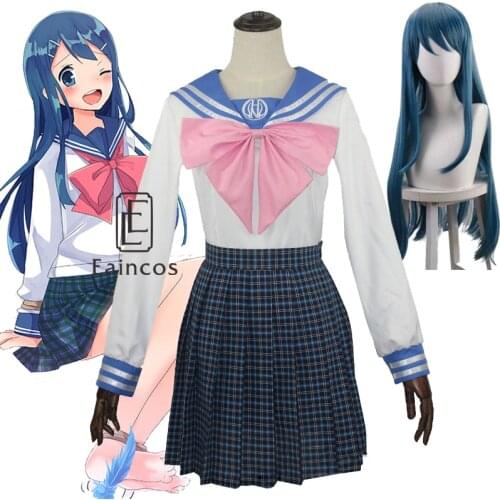 Anime Danganronpa Maizono Sayaka Cosplay Costume Dangan Ronpa School Girl Uniform Halloween Party Carnival Dress Women Skirt