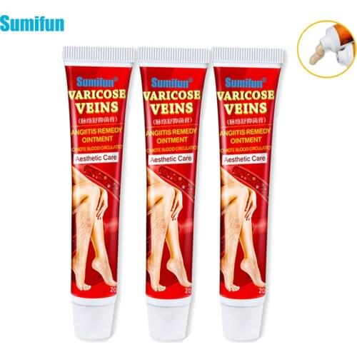 Sumifun 3pcs Treating Varicose Vascular Inflammation Cream Natural Herbal Medicine Varicose Veins Ointment Vasculitis Phlebitis