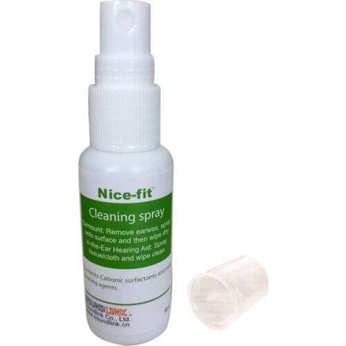 Nice-fit Hearing Aid Cleaning Spray Earmold Cleaner 30ml