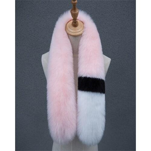 2021 New Windproof Supper Warm Scarf Comfortable Soft 100CM Length Fashion Scarves Fox Fur Color Matching Women Neckerchief