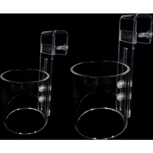New Portable Fish Feed Ring Fish Tank Feeder Feeding Circle Transparent Acrylic Anti-scattering Feeders