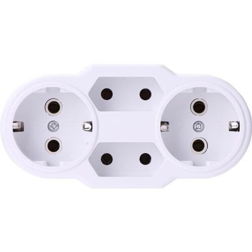 European Conversion Plug 1 TO 2 1to 3 1 t 4 Way Socket Adapter EU Standard Power Adapter Socket 16A Travel Plugs AC 110~250V