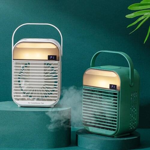 Rechargeable Personal Mini 3 Wind Speeds USB Personal Desktop 200ml Air Conditioner Evaporative Cooling Fan for Office Indoor