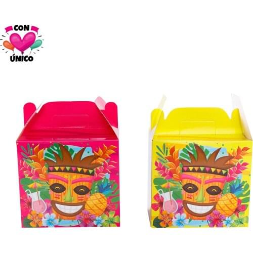 CONUNICO Birthday Tropical Party Photobooth Props Party Supplies Invitation Card Garland Paper Hawaii Aloha Summer HI3515