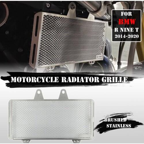 Motorcycles Radiator Grille Oil Cooler Guard Cover Protector For BMW R NineT Pure Scrambler Racer R Nine T R9T Brushed Stainless