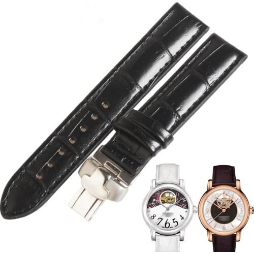WENTULA watchbands for Tissot T050.207 HEART POWERMATIC 80 calf-leather band cow leather Genuine Leather watch band 16MM