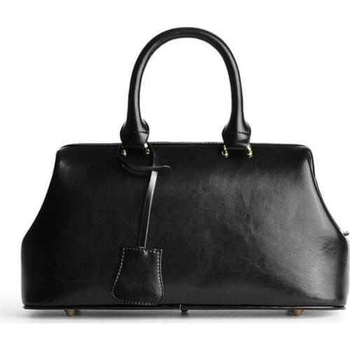 2020 Luxury Handbags Women Designer Genuine Leather Doctor Shoulder Female Top-handle Bags Maleta Bolsa Masculina Bag Sac Homme