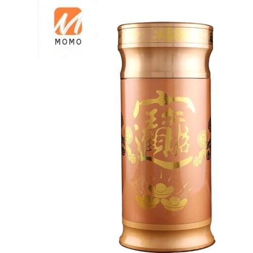 Buddha Supplies Copper Incense Barrel Joss Stick Barrel Household Buddha Worship Barrel Bamboo Stick Incense Incense Tube