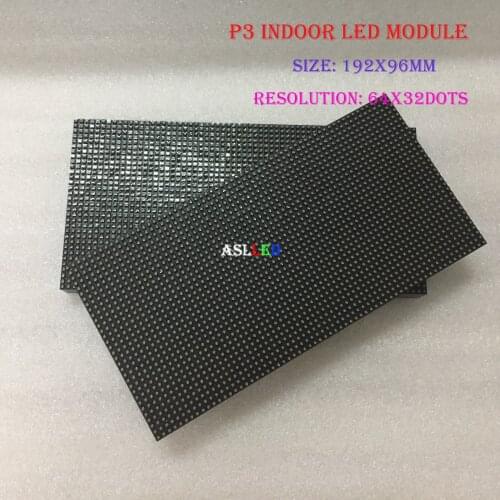 High quality indoor RGB hd p3 indoor 192x96mm led module P2.5 P3 P4 P5 P6 P7.62 P8 P10 LED panel full color led display