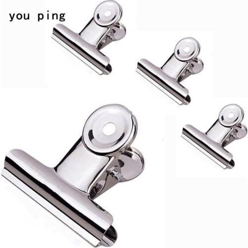 High quality Platinum 50mm 38mm 31mm 22mm Multicolor Round Metal Clamp Paper Clips Student School Office Supplies