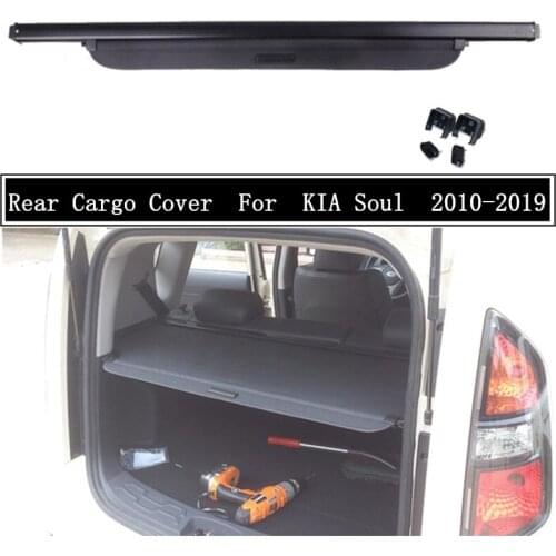 Rear Cargo Cover For KIA Soul 2010 2011 2012 2013 2014 2015 2016 2017 2018 Partition Curtain Screen Shade Trunk Security Shield