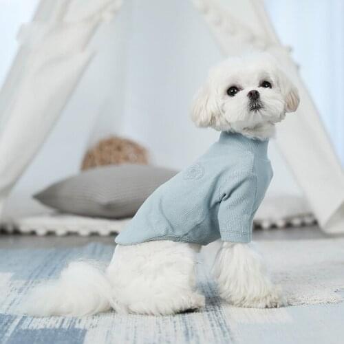 Winter Dog Pet Clothes Solid Dogs Shirt Autumn Fashion Clothing Sweatshirt for Cats Dogs Cute Clothes for Small Pet Dogs