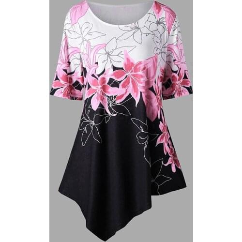 Bohemian Floral Print Short mini Dress Women Summer Irregular Hem Casual Short Sleeve Beach Mini Dress o-neck Vestidos Hot Sale