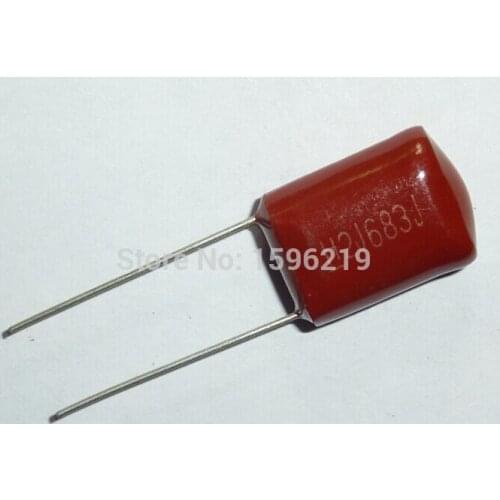 10cs Mylar Film Capacitor 630V 2J683J 0.068uF 68nF 2J683 5% Polyester Film capacitor