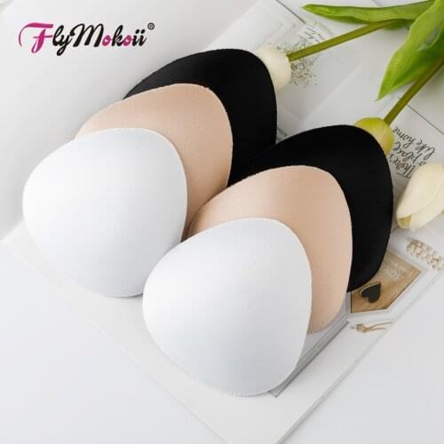 3 Pairs/Lot Sponge Push Up Enhancer Chest Cups Breast Bikini Swimwear Invisible foam Bra Pads Woman Inserts for Swimsuit