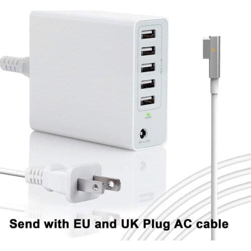 85W Charger for MacBook Pro 15 17 A1286 A1211 For Magnetic 1 L- Tip A1286 A1211 A1150 A1343 A1229 Power Adapter w/ 5USB Ports