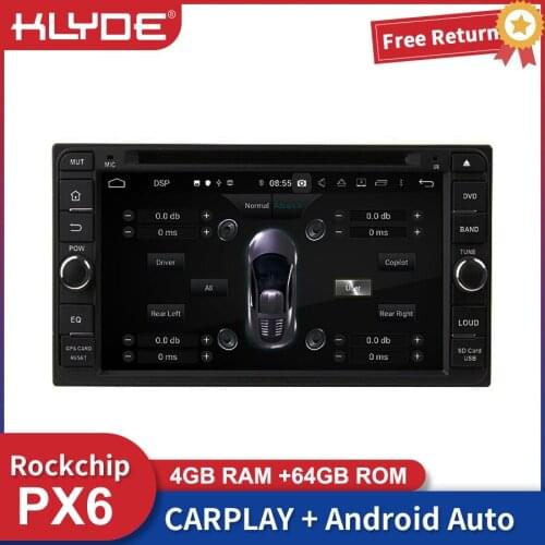 PX6 Car Android Auto Radio Multimedia Mirror Link For Toyota Yaris Verso Hilux Prado GPS Navigation Carplay Bluetooth Head Unit