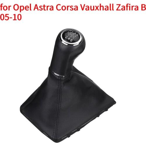 KKMOON 1pc Car accessories 6 Speed Gear Knob Shift Stick Gaiter Cover Case styling for Opel Astra Corsa Vauxhall Zafira B 05-10