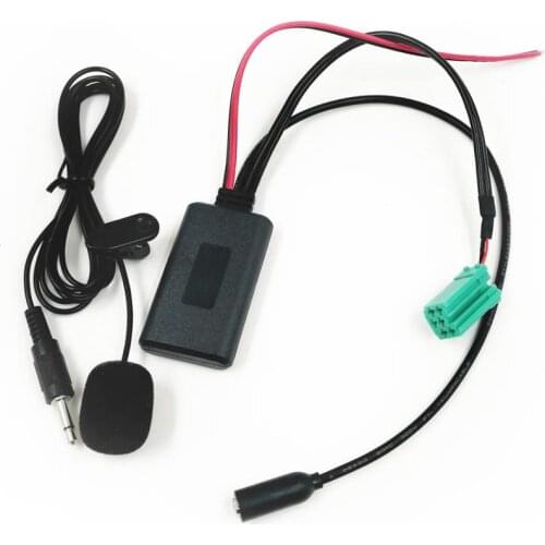 Biurlink 300CM/150CM Car Updatelist Radio Bluetooth 5.0 HIFI Sound Audio Input Mini ISO 6Pin for Renault Car