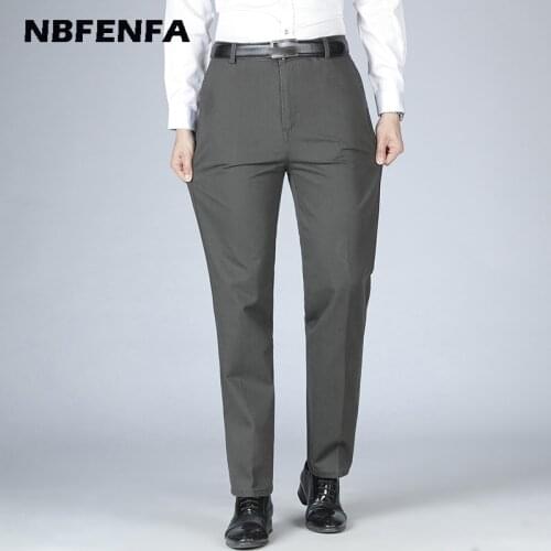 New Mens Business Pants Autumn Spring Casual Pants Classic Style Straight Formal Business Male Trousers Brand Clothing LX045