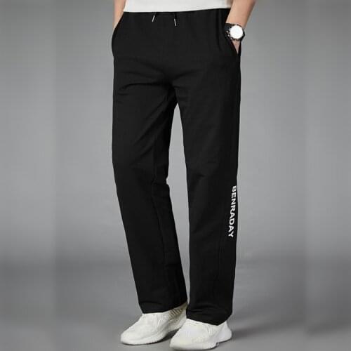 Spring Autumn Sports Pants Mens Straight Loose Mens Pants Large Size Casual Trousers Trendy Sweatpants Ropa Deportiva Jogging