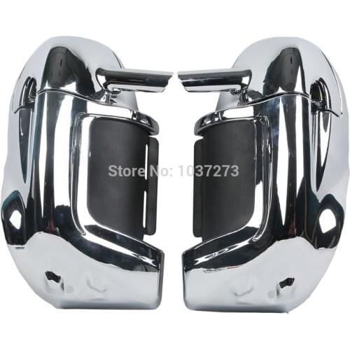 Chrome Lower Vented Leg Fairings Glove Box For Harley Street Electra Road Glide Touring Models Road King Ultra-Class Motorcycle