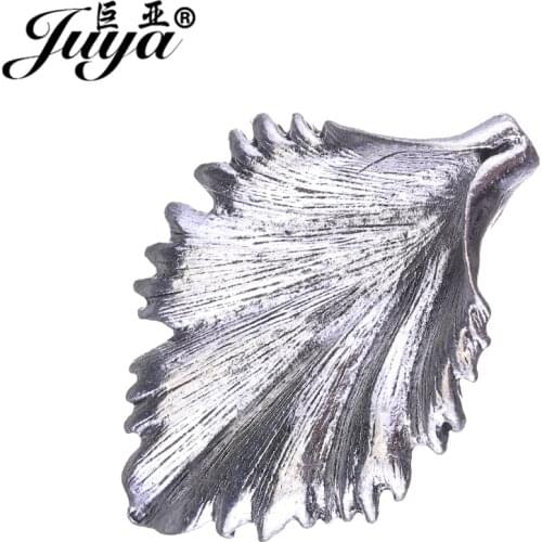 JUYA Cheap Alloy Pendant Charms for Jewelry Making 43x30mm 5pcs/lot Leaf Leaves Vintage Crafts for Jewelry Making DIY AO0511