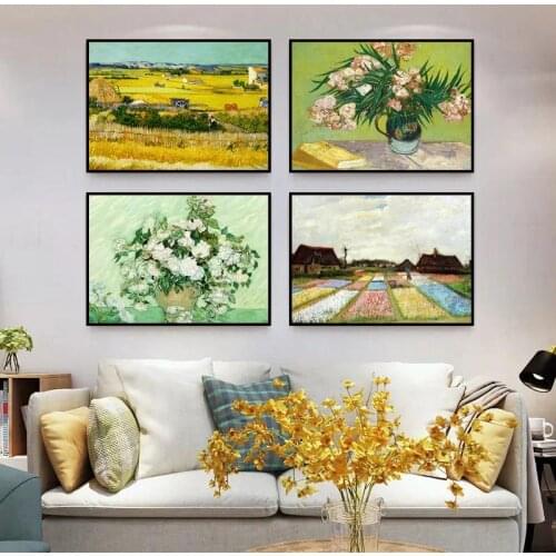 Van Gogh Painting Famous Abstract Landscape Painting Canvas Poster Wall Art Print Decorative Picture 40X30cm
