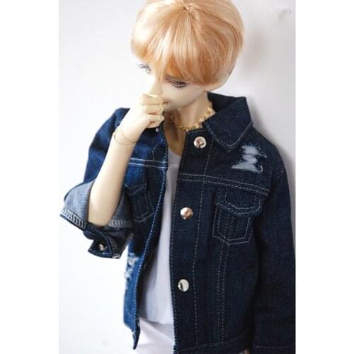 BJD doll clothes suitable for 1/31/4 uncle long sleeve color is handsome NanWa more daily leisure coat cowboy doll accessories