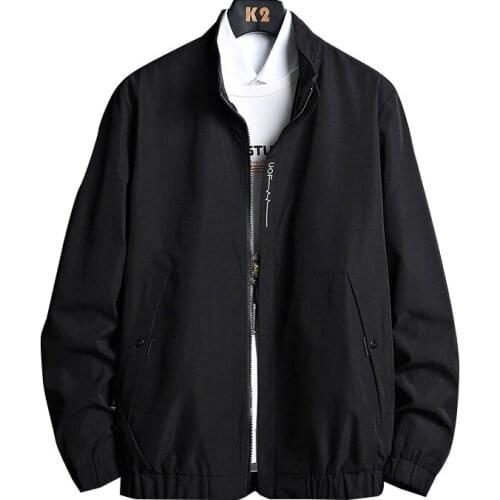 Spring New Mens Bomber Zipper Jacket Male Casual Streetwear Hip Hop Slim Long Sleeve Coat Men Clothing