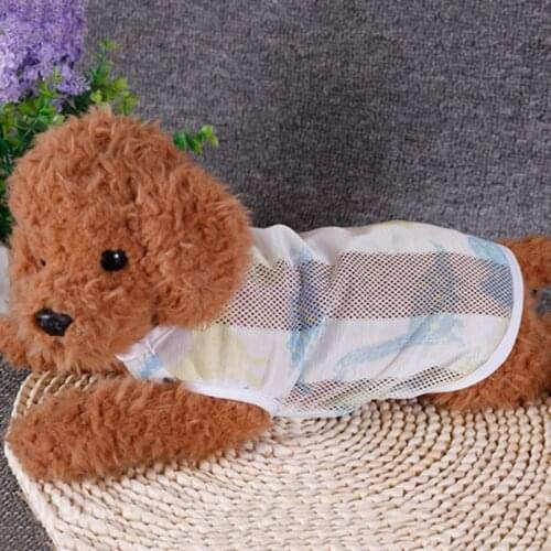 Summer Breathable Pet Vest Cool Comfortable Small Dog Clothers Pet Shop Animals T Shirt Cute Home Cotton Cat Vest