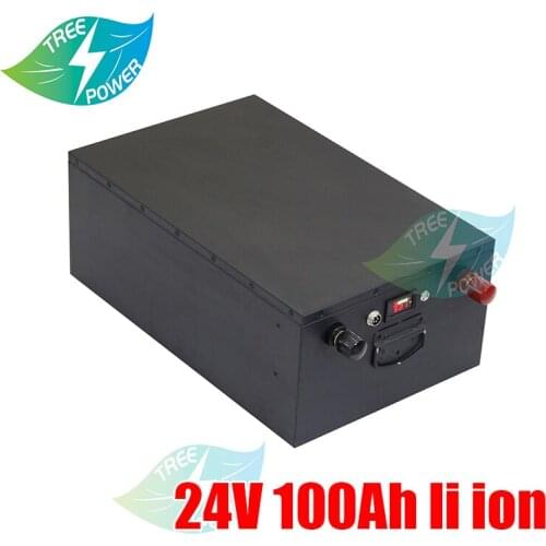 24V 100Ah Lithium ion rechargeable battery pack for Campervans golf cart RV solar energy motorhome++10A charger