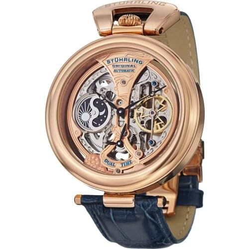 127A.334553L Stührling 49mm Automatic Mens Wristwatch