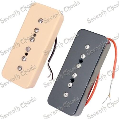 A Set P90 Electric guitar Soapbar Single Coil Pickups P 90 Soap bar Pickups - Black & Cream for choose