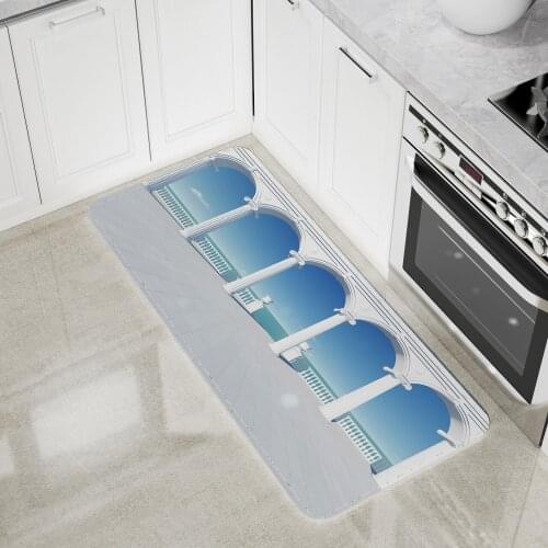 Floor Mat Ancient Roman Architecture Kitchen Area Rugs Living Room Bedroom Bathroom Baroque Romantic Mediterranean Large Carpet