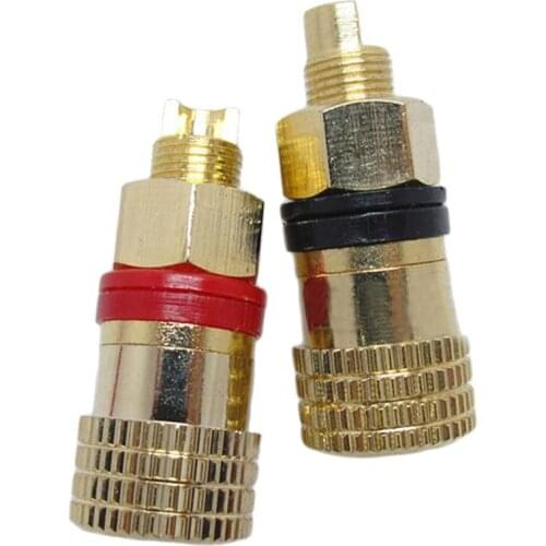 A pair Banana connector Gold-plated Banana plug sockets Copper Terminals Brand New