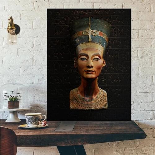 Ancient Egyptian Pharaoh Tutankhamun Poster Prints Wall Art Character Mural Painting Pictures On Canvas Living Room Home Decor
