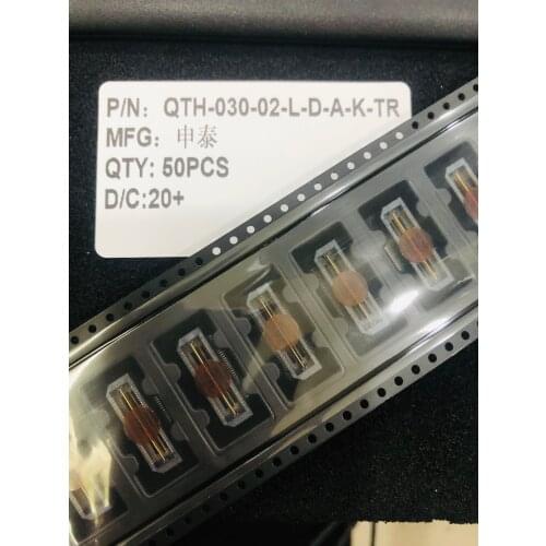 QTH-030-02-L-D-A-K-TR 60 Position Connector Header, Outer Shroud Contacts Surface Mount Gold