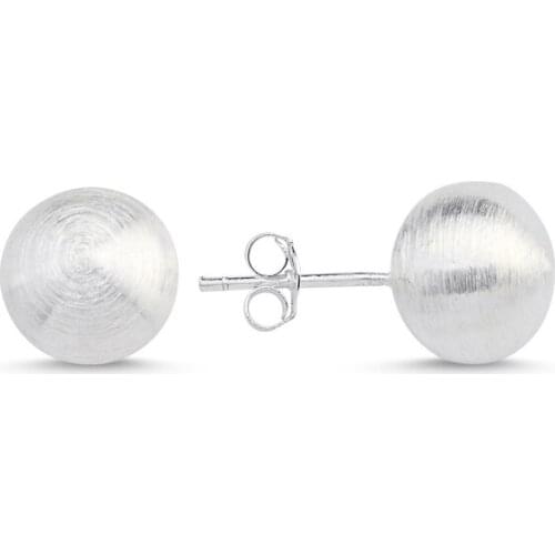 Silverlina Silver 10mm Broseli Ball Earrings