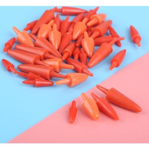 100/50pcs Snowman Red Nose Craft DIY Doll Nose Plastic Santa Claus Nose for Sewing Crafting Doll Puppet Stuffed Plush Animals