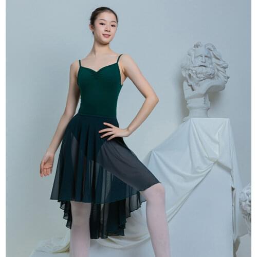 Ballet Dance Tulle Skirt For Adult Professional Ballet Tutu Dance Wear Stage Costume Fairy Ballerina Chiffon Skirts JL1863