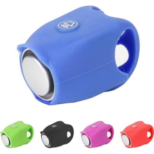 Bicycle Bell Electronic Speaker Bicycle Horn Mountain Bike Ferry Silicone Speaker Riding Safety Warning Cycling Accessories