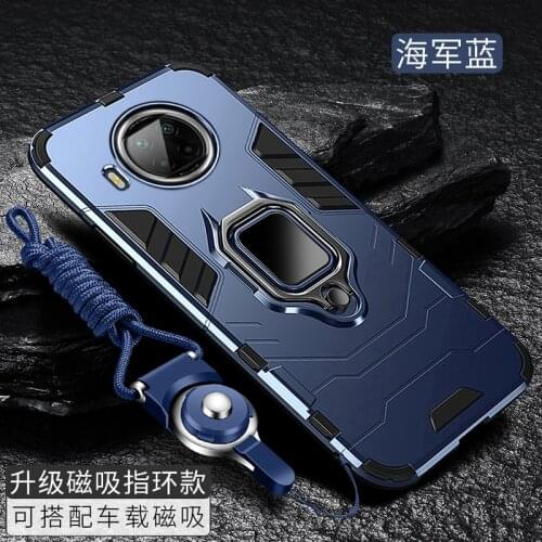 For Xiaomi POCO M3 Case Hard PC With Stand Ring Armor shockproof protective Back Cover Case for xiaomi mi 10t Lite phone shell