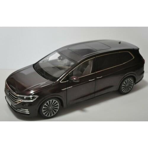 1:18 Diecast Model for VW Volkswagen Viloran 2020 Red MPV Alloy Toy Car Miniature Collection Gifts Hot Selling ID4X