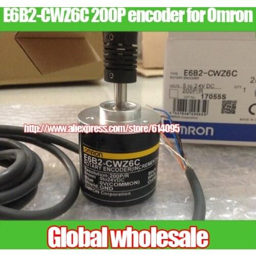 1pcs E6B2-CWZ6C 200P/R rotary encoder for Omron / 200 line encoder / optical encoder for Omron