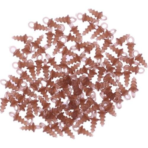 30/50/100 pieces fishing boilie screw fishing bait carp boilies fishing accessories brown Color DIY Fishing Tackle Accessories