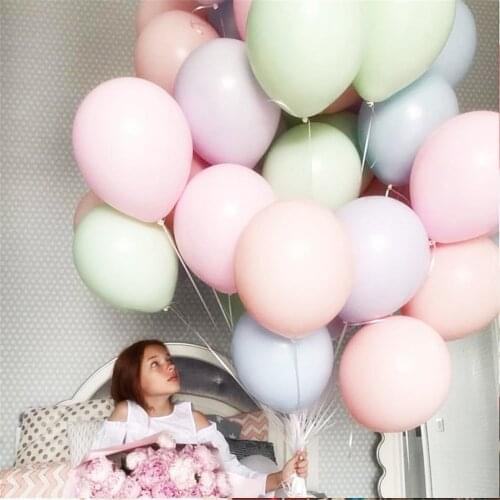 5pcs 18 inch New Oval Macaron Latex Balloons Pink Blue Birthday Party Inflatable Helium Macaron Balloon Arch Decoration