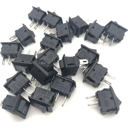 500pcs/Lot KCD11 Kcd1-11 10*15mm SPST 2PIN ON/OFF Boat Rocker Switch 3A/6A Car Dash Dashboard Truck RV ATV Home 10x15